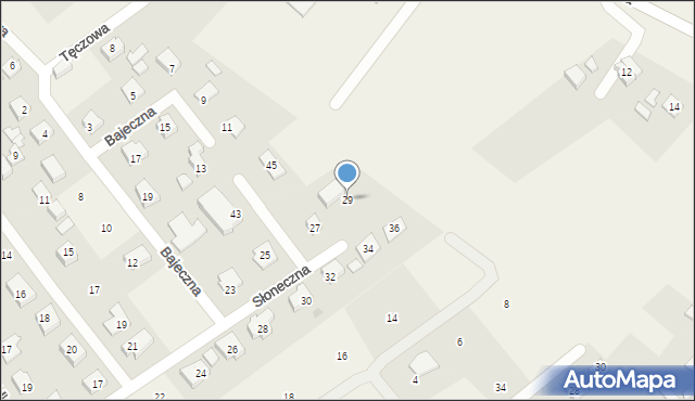 Wiślinka, Słoneczna, 29, mapa Wiślinka