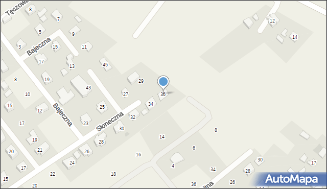 Wiślinka, Słoneczna, 36, mapa Wiślinka