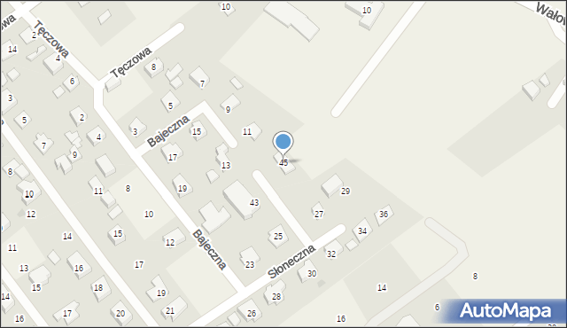Wiślinka, Słoneczna, 45, mapa Wiślinka