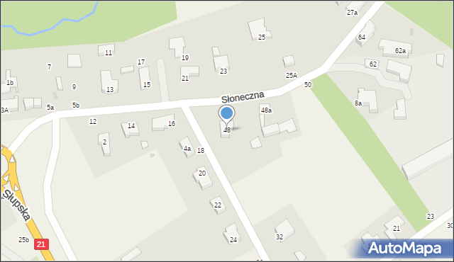 Włynkówko, Słoneczna, 48, mapa Włynkówko