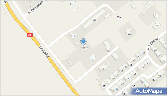 Włynkówko, Słupska, 20, mapa Włynkówko