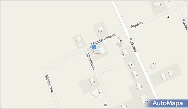 Wojcieszyce, Słoneczna, 1, mapa Wojcieszyce