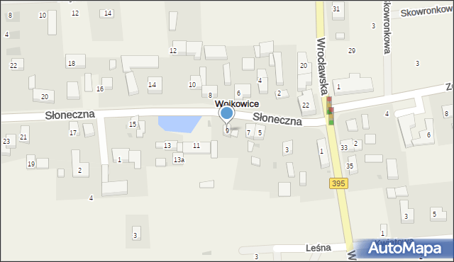 Wojkowice, Słoneczna, 9, mapa Wojkowice