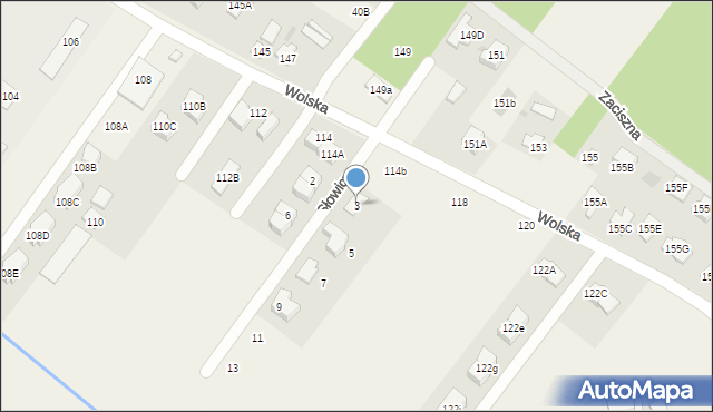 Wola Aleksandra, Słowicza, 3, mapa Wola Aleksandra