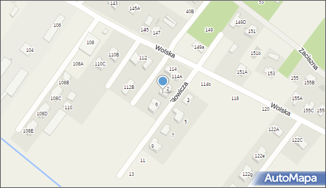 Wola Aleksandra, Słowicza, 4, mapa Wola Aleksandra