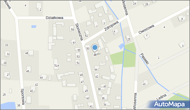 Wola Ducka, Słoneczna, 48, mapa Wola Ducka