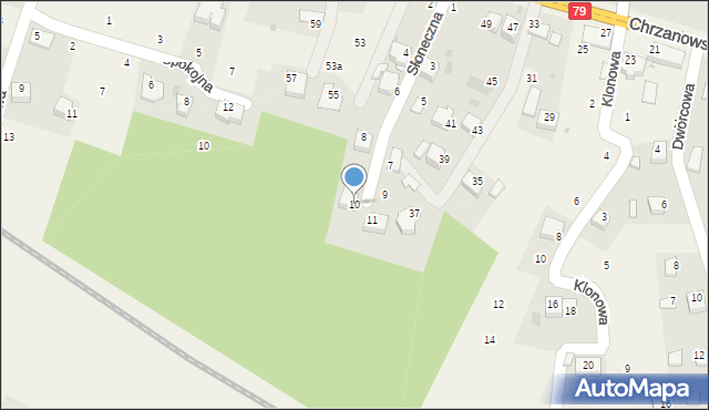 Wola Filipowska, Słoneczna, 10, mapa Wola Filipowska