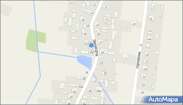 Wola Mokrzeska, Słoneczna, 24, mapa Wola Mokrzeska