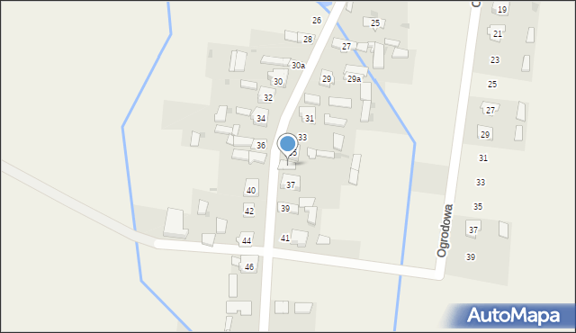 Wola Mokrzeska, Słoneczna, 35a, mapa Wola Mokrzeska