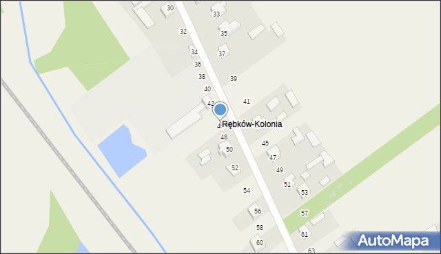 Wola Rębkowska, Słoneczna, 46, mapa Wola Rębkowska