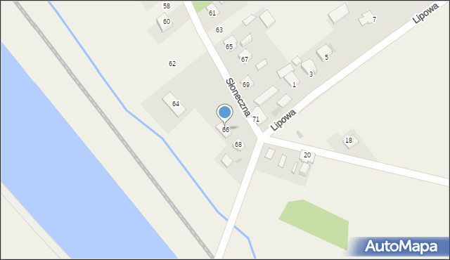 Wola Rębkowska, Słoneczna, 66, mapa Wola Rębkowska