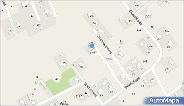Wola Zachariaszowska, Słowiańska, 97C, mapa Wola Zachariaszowska