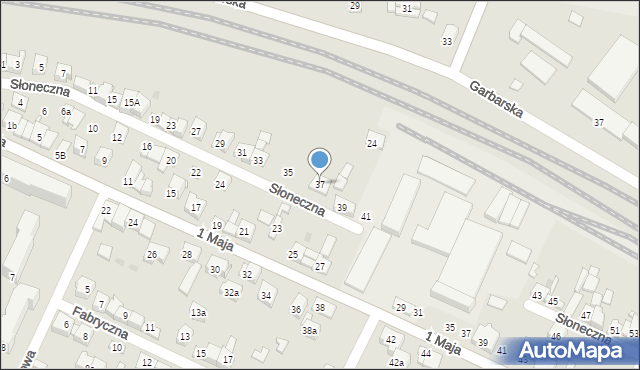 Wolbrom, Słoneczna, 37, mapa Wolbrom