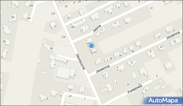 Wołczkowo, Słoneczna, 11, mapa Wołczkowo