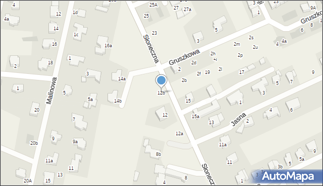 Wołczkowo, Słoneczna, 12b, mapa Wołczkowo