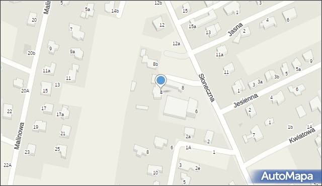 Wołczkowo, Słoneczna, 4, mapa Wołczkowo