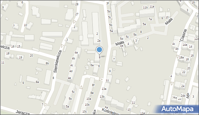 Wolin, Słowiańska, 4, mapa Wolin