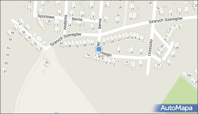 Wołów, Słowackiego Juliusza, 6, mapa Wołów