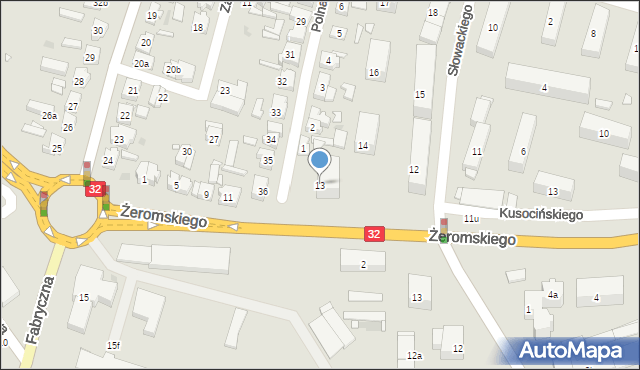 Wolsztyn, Słowackiego Juliusza, 13, mapa Wolsztyn