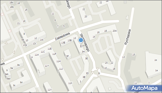 Wrocław, Słonimskiego Antoniego, 3J, mapa Wrocławia