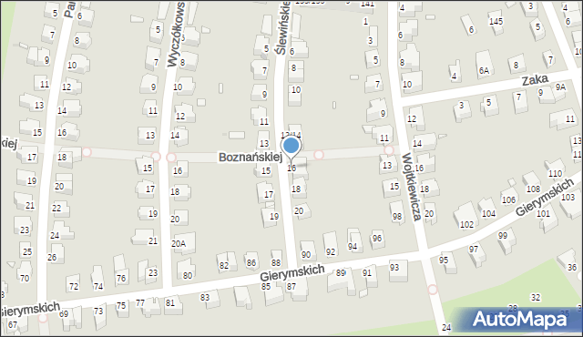 Wrocław, Ślewińskiego Władysława, 16, mapa Wrocławia