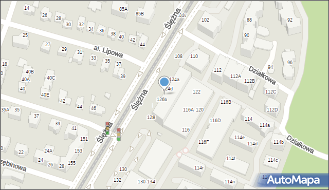 Wrocław, Ślężna, 126, mapa Wrocławia