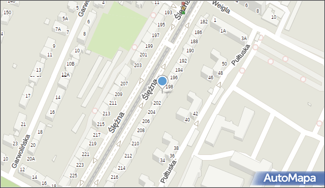 Wrocław, Ślężna, 200, mapa Wrocławia