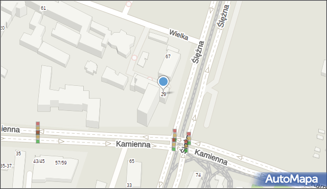 Wrocław, Ślężna, 29, mapa Wrocławia