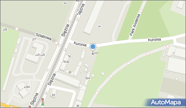 Wrocław, Ślężna, 82, mapa Wrocławia