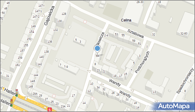 Wrocław, Słowicza, 6A, mapa Wrocławia