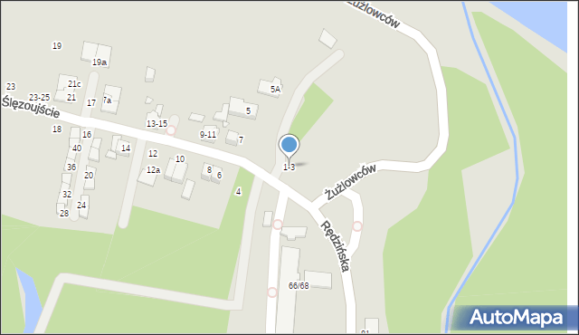 Wrocław, Ślęzoujście, 1-3, mapa Wrocławia