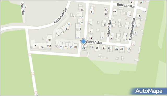 Wrocław, Ślężańska, 11, mapa Wrocławia