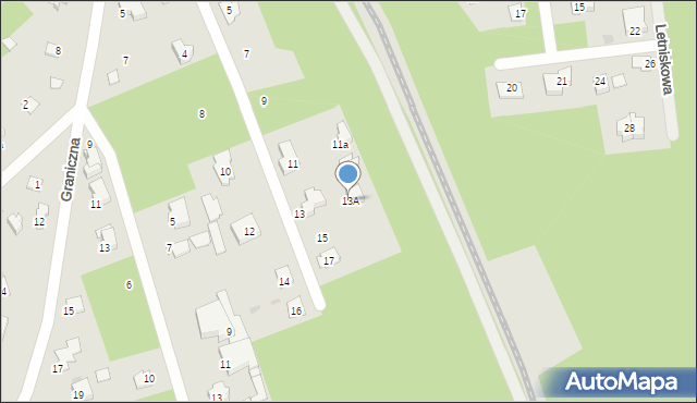 Wyszków, Słoneczna, 13A, mapa Wyszków