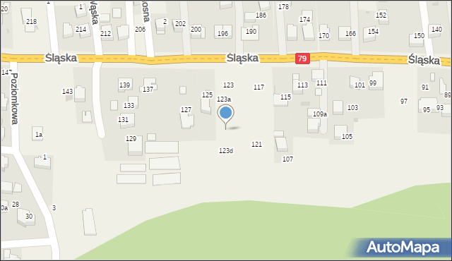 Zabierzów, Śląska, 123c, mapa Zabierzów