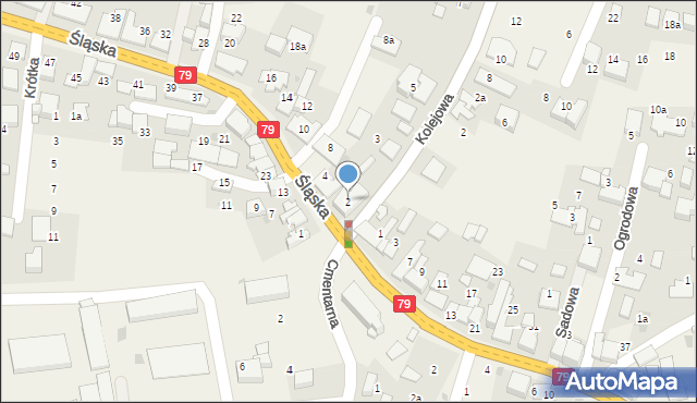 Zabierzów, Śląska, 2, mapa Zabierzów