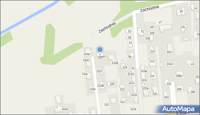 Zabierzów, Śląska, 332f, mapa Zabierzów