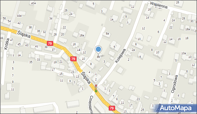 Zabierzów, Śląska, 8b, mapa Zabierzów