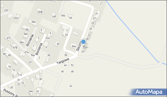 Zabierzów, Śliczna, 41, mapa Zabierzów