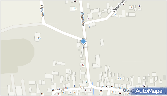 Zagórów, Słupecka, 5, mapa Zagórów
