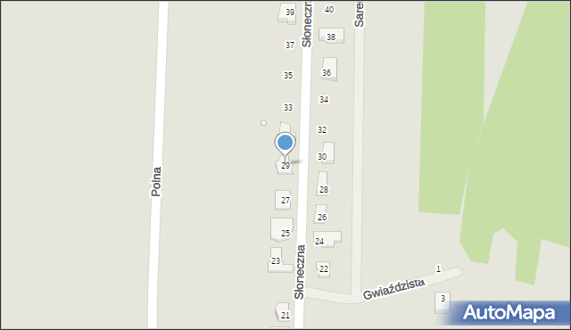 Zakroczym, Słoneczna, 29, mapa Zakroczym