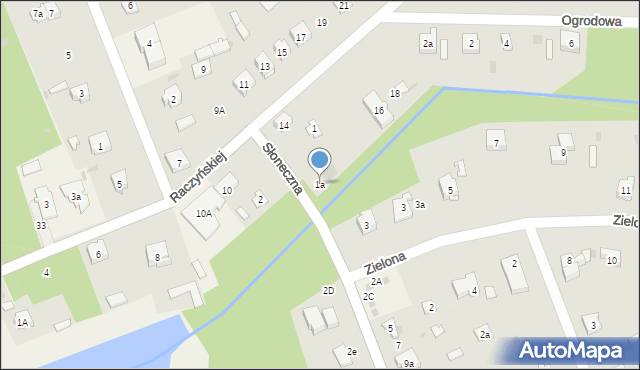 Żarki-Letnisko, Słoneczna, 1a, mapa Żarki-Letnisko