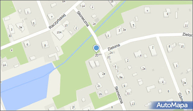 Żarki-Letnisko, Słoneczna, 2D, mapa Żarki-Letnisko