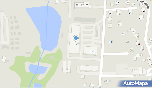 Zator, Słowackiego Juliusza, 1, mapa Zator