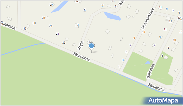 Zawiszyn, Słoneczna, 20, mapa Zawiszyn