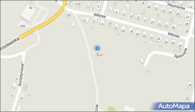 Zduny, Słoneczna, 5, mapa Zduny