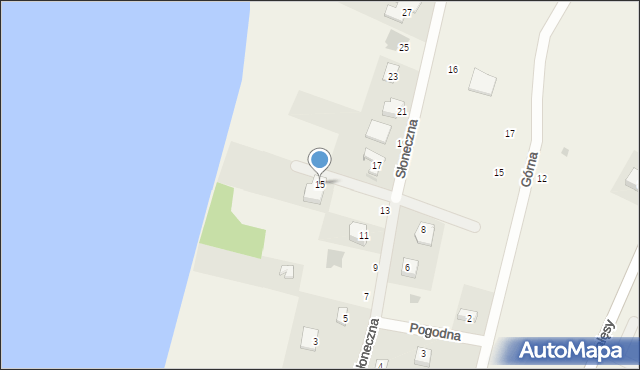 Zgorzałe, Słoneczna, 15, mapa Zgorzałe