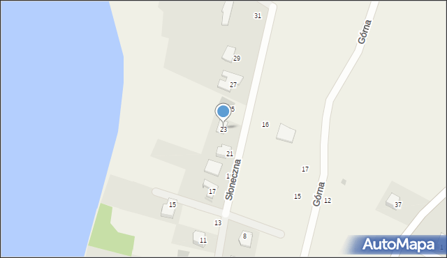 Zgorzałe, Słoneczna, 23, mapa Zgorzałe