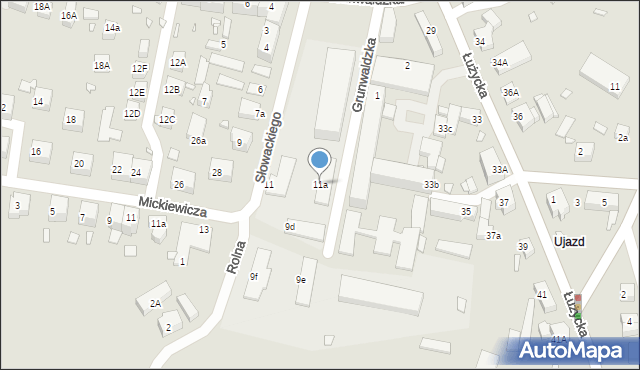 Zgorzelec, Słowackiego Juliusza, 11a, mapa Zgorzelec