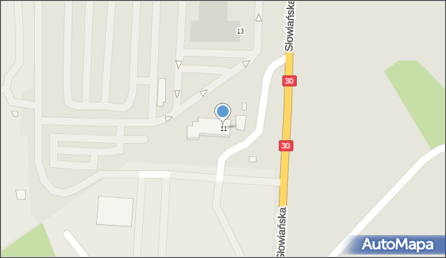 Zgorzelec, Słowiańska, 11, mapa Zgorzelec