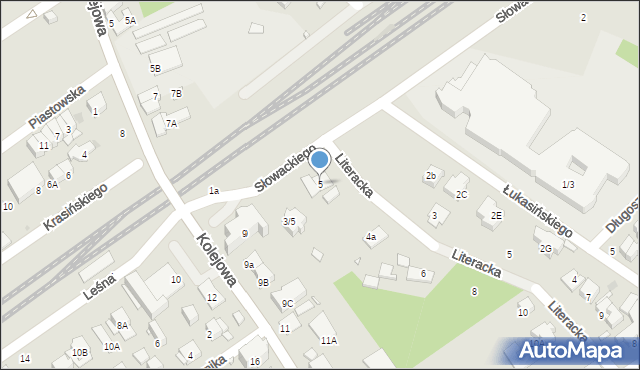 Zielonka, Słowackiego Juliusza, 5, mapa Zielonka